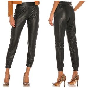 Faux Leather Jogger